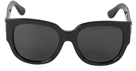 gucci sunglasses 55mm|Gucci men's square sunglasses black.